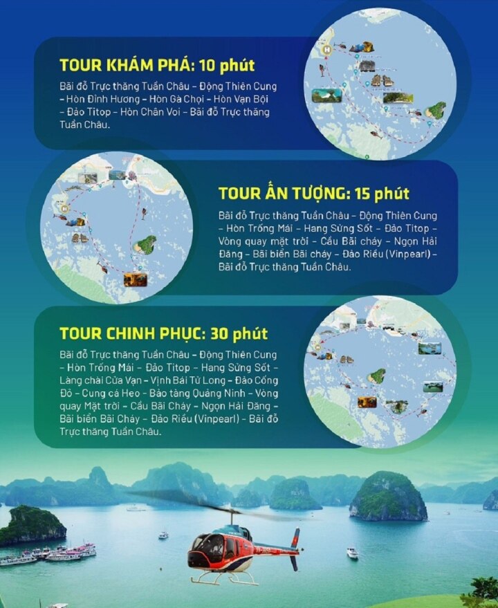 Tour du lịch trực thăng ngắm Vịnh Hạ Long giá bao nhiêu? - Ảnh 2.