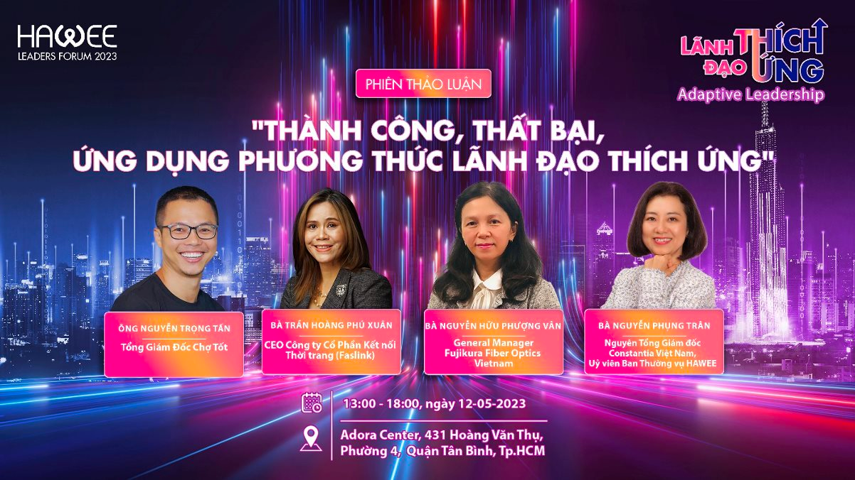 HAWEE Leader's Forum 2023 - “Lãnh đạo thích ứng”: Chuyện người thật việc thật từ những lãnh đạo doanh nghiệp nổi bật - Ảnh 3.