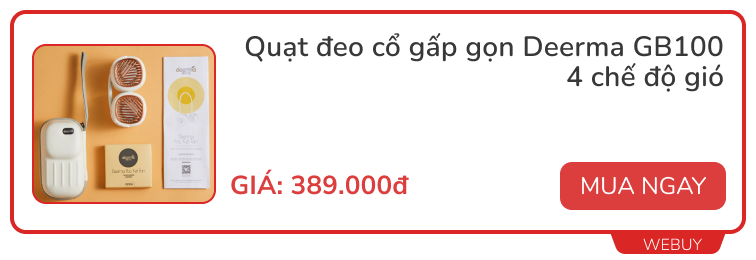 Chợ mạng xuất hiện quạt đeo cổ tích hợp loa bluetooth, giá hơn nửa triệu - Ảnh 6.