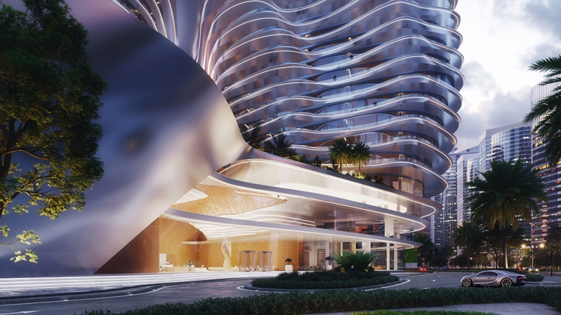 Một hãng siêu xe vừa 'lấn sân' bất động sản với tòa nhà xa hoa 46 tầng: Gây choáng với ý tưởng xây dựng thang máy cho ô tô, 11 căn penthouse đều có gara riêng - Ảnh 2.