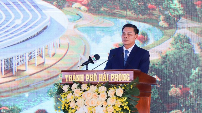 Chủ tịch Quốc hội bấm nút khởi công Trung tâm hội nghị Hải Phòng hơn 2.300 tỷ đồng - Ảnh 2.