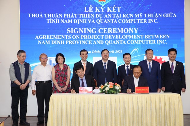 Nam Định: Sau 36 giờ hoàn tất cấp đăng ký đầu tư cho Quanta Computer Inc - Ảnh 1.