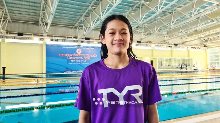 Thần đồng bơi lội 14 tuổi của Việt Nam tại SEA Games 32: Vượt qua kỷ lục của Ánh Viên, dậy sóng đường đua xanh - Ảnh 4.