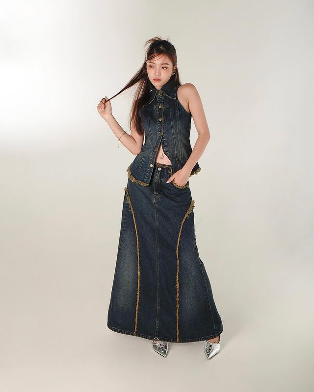 Tủ đồ của Chi Pu tại Đạp Gió 2023: Ngập tràn váy áo thương hiệu Việt, hội sành mặc xứ Trung cũng phải dành lời khen - Ảnh 12.