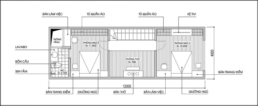 Tư vấn thiết kế và bố trí nội thất nhà ống có mặt tiền 4 mét  - Ảnh 2.