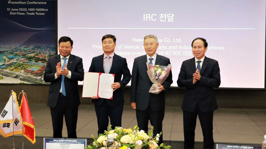 Hải Phòng cấp mới và điều chỉnh tăng vốn 4 dự án trị giá 230 triệu USD của nhà đầu tư Hàn Quốc - Ảnh 2.