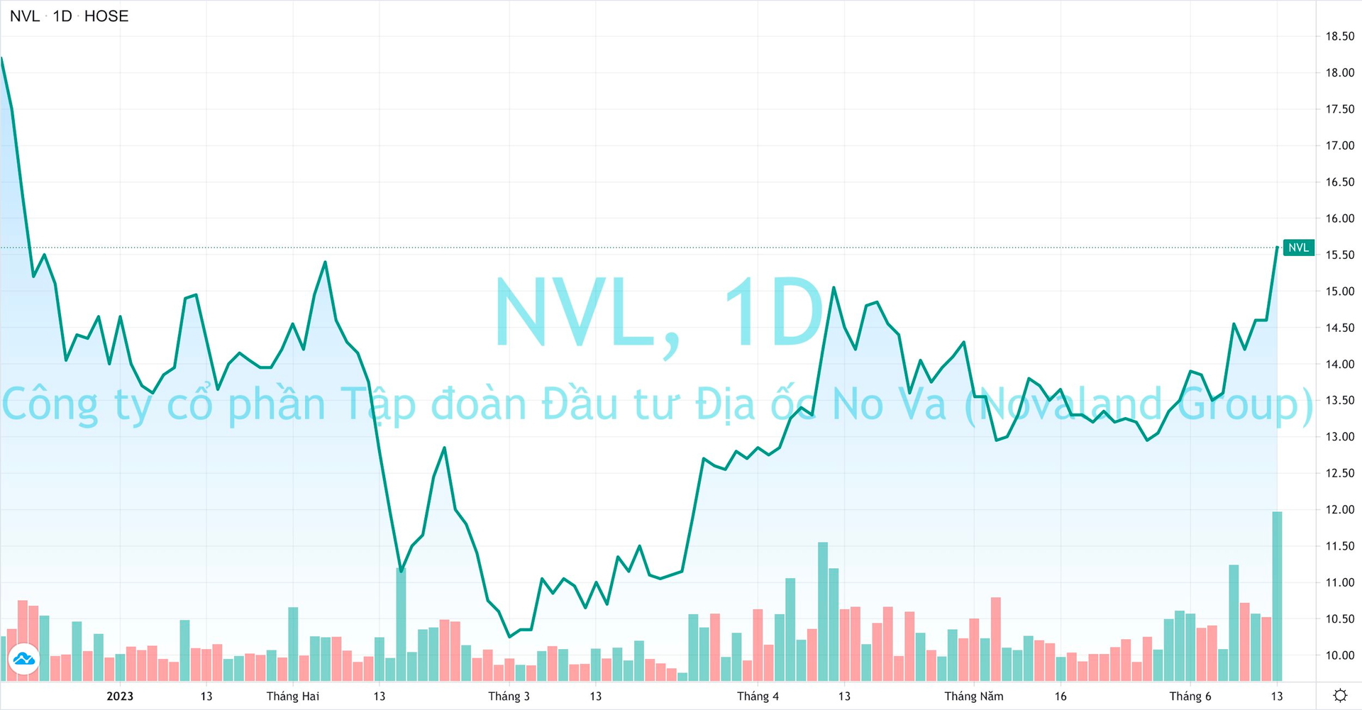 Khớp lệnh hơn 1.200 tỷ đồng, cổ phiếu Novaland lên cao nhất trong gần nửa năm - Ảnh 1.