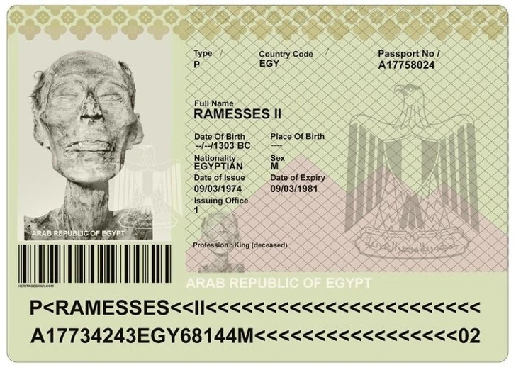 7 sự thật kỳ lạ ít người biết trên thế giới: Pharaoh lần đầu được làm hộ chiếu sau hơn 3.000 năm - Ảnh 1.