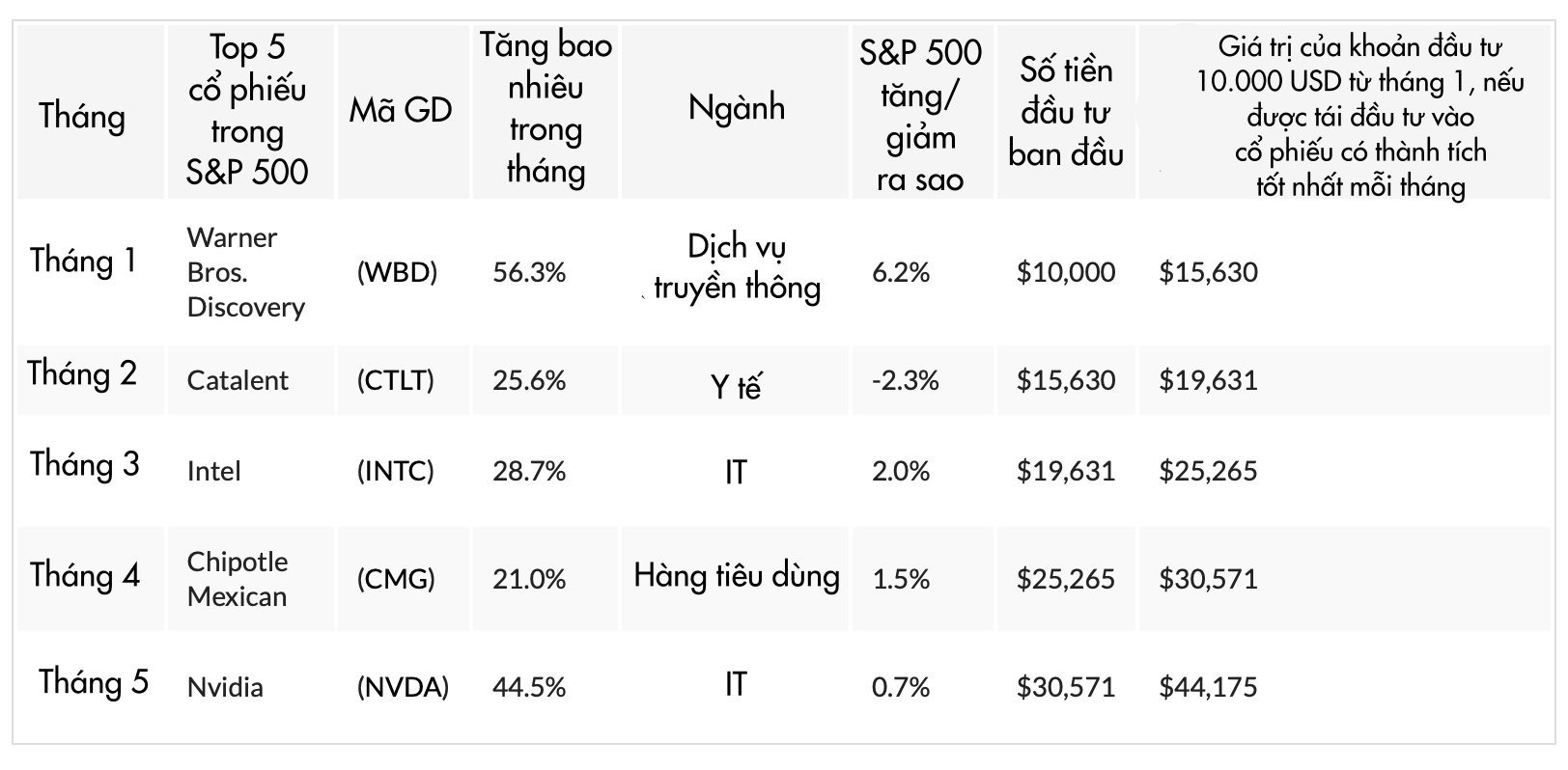 5 cổ phiếu giúp nhà đầu tư kiếm tiền tỷ, lãi hơn 340% chỉ trong 5 tháng - Ảnh 1.