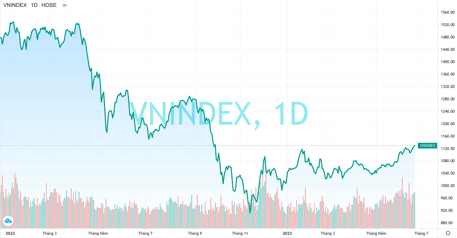 VN-Index lên đỉnh 9 tháng, nhiều cổ phiếu lớn vẫn “ngụp lặn” vùng đáy, một số mới bắt đầu “nóng máy” - Ảnh 1.