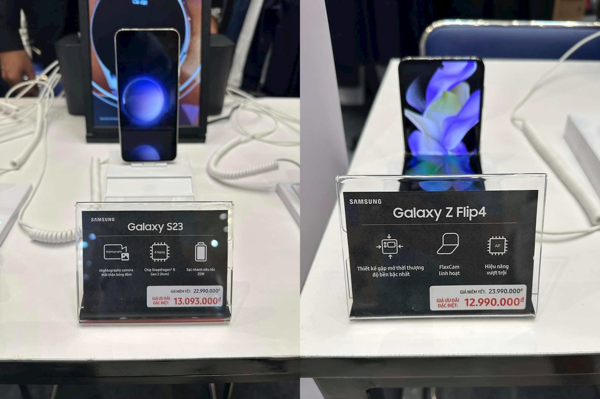 Cuộc chiến giá lên cao trào, đại lý bất chấp xả hàng: Giảm 10 triệu đồng cho Galaxy S23, iPhone 14 Pro Max - Ảnh 1.