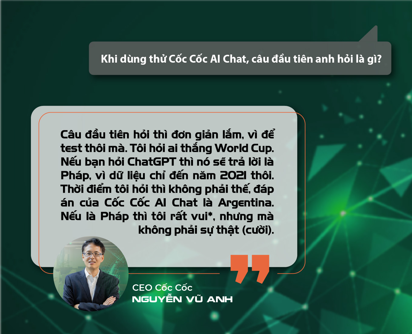 CEO Cốc Cốc nói về cuộc chơi mới với AI: Chúng tôi đã quen với thách thức! - Ảnh 1.