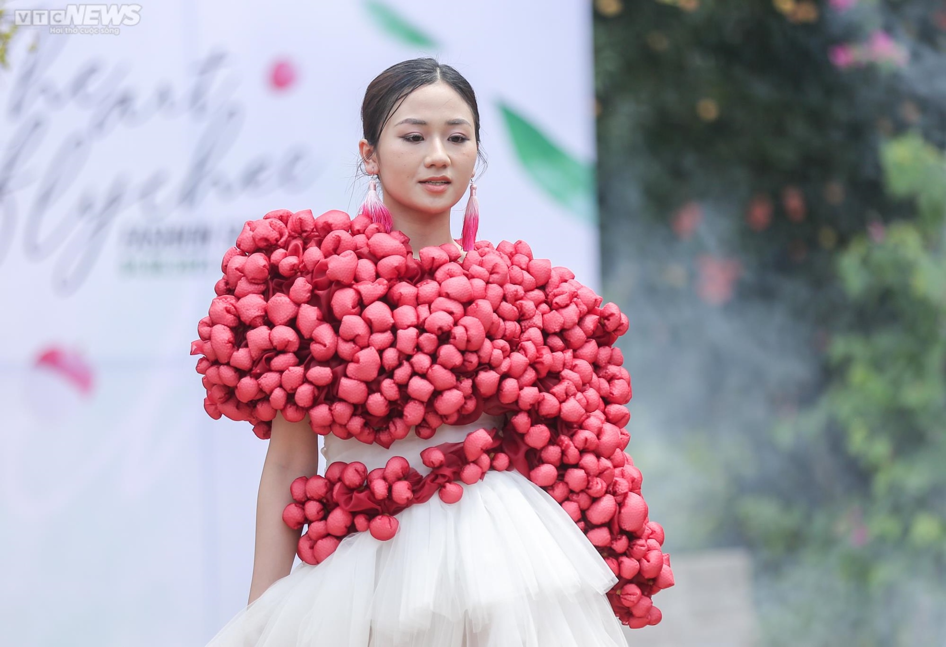 Độc đáo show thời trang chủ đề tôn vinh vải thiều Bắc Giang - Ảnh 9.