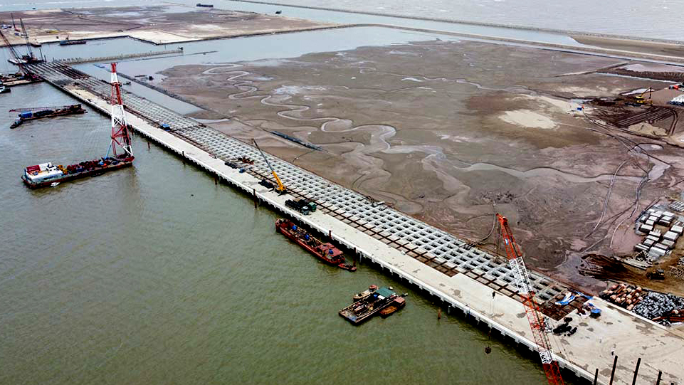 Đẩy nhanh tiến độ dự án bến container tại cảng Lạch Huyện - Ảnh 1.