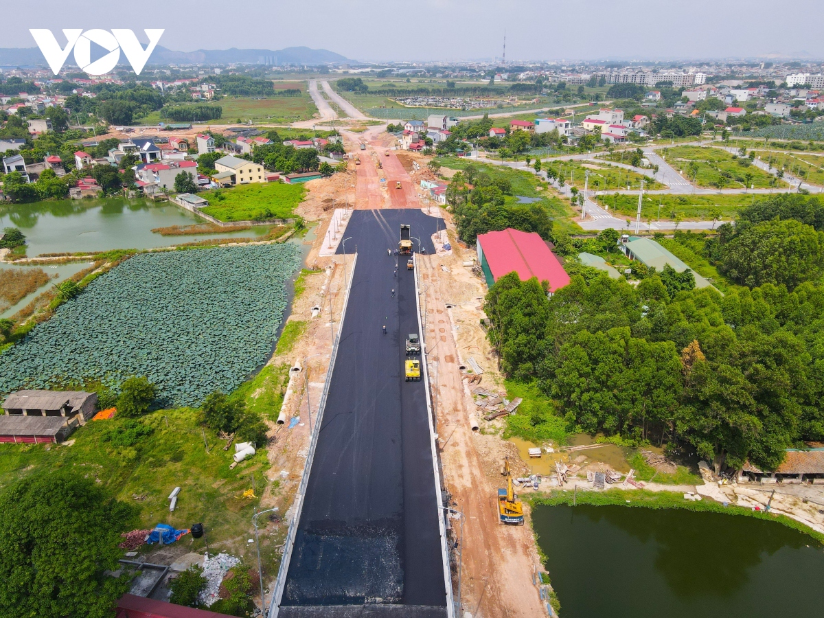 Hình ảnh cầu Á Lữ mở rộng trị giá 300 tỷ đồng vượt sông Thương ở Bắc Giang - Ảnh 3.
