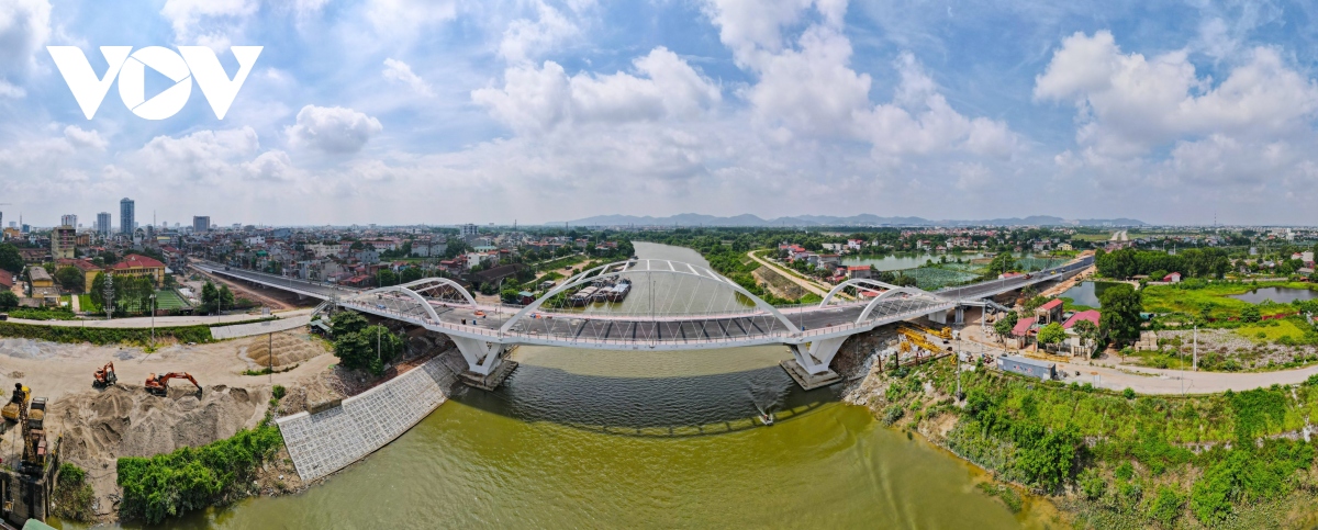 Hình ảnh cầu Á Lữ mở rộng trị giá 300 tỷ đồng vượt sông Thương ở Bắc Giang - Ảnh 5.