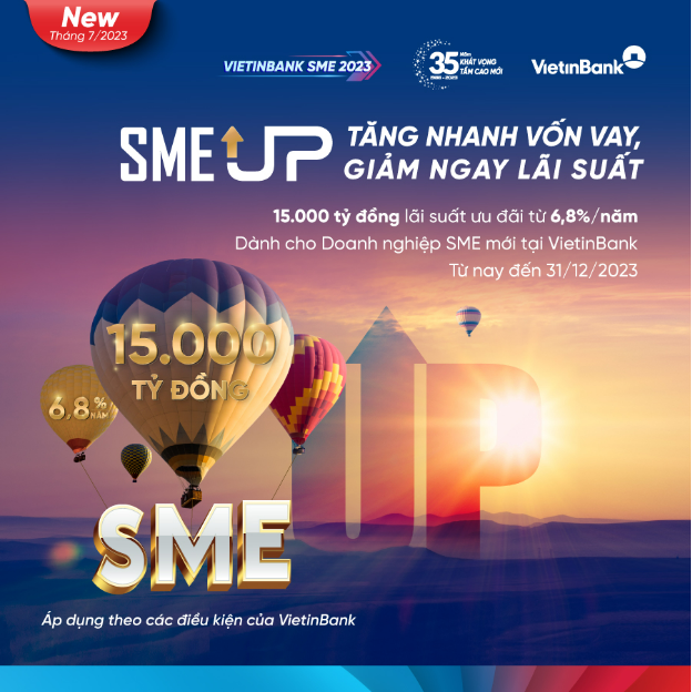 VietinBank tăng quy mô gói ưu đãi lãi suất SME UP lên 15.000 tỷ đồng - Ảnh 1.