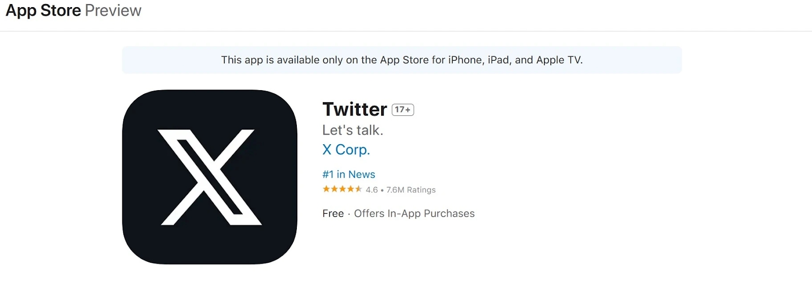 Vì lý do không thể ngờ này, Twitter không thể đổi tên trên App Store - Ảnh 1.