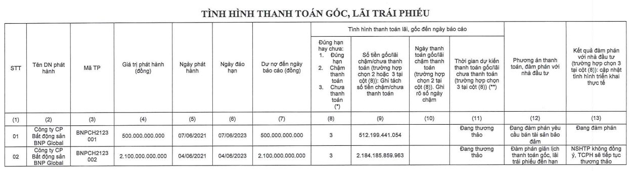 BNP Global và loạt doanh nghiệp liên quan Novaland chậm trả lãi và gốc trái phiếu: Đàm phán bán tài sản đảm bảo, trái chủ không đồng ý lùi hạn - Ảnh 1.