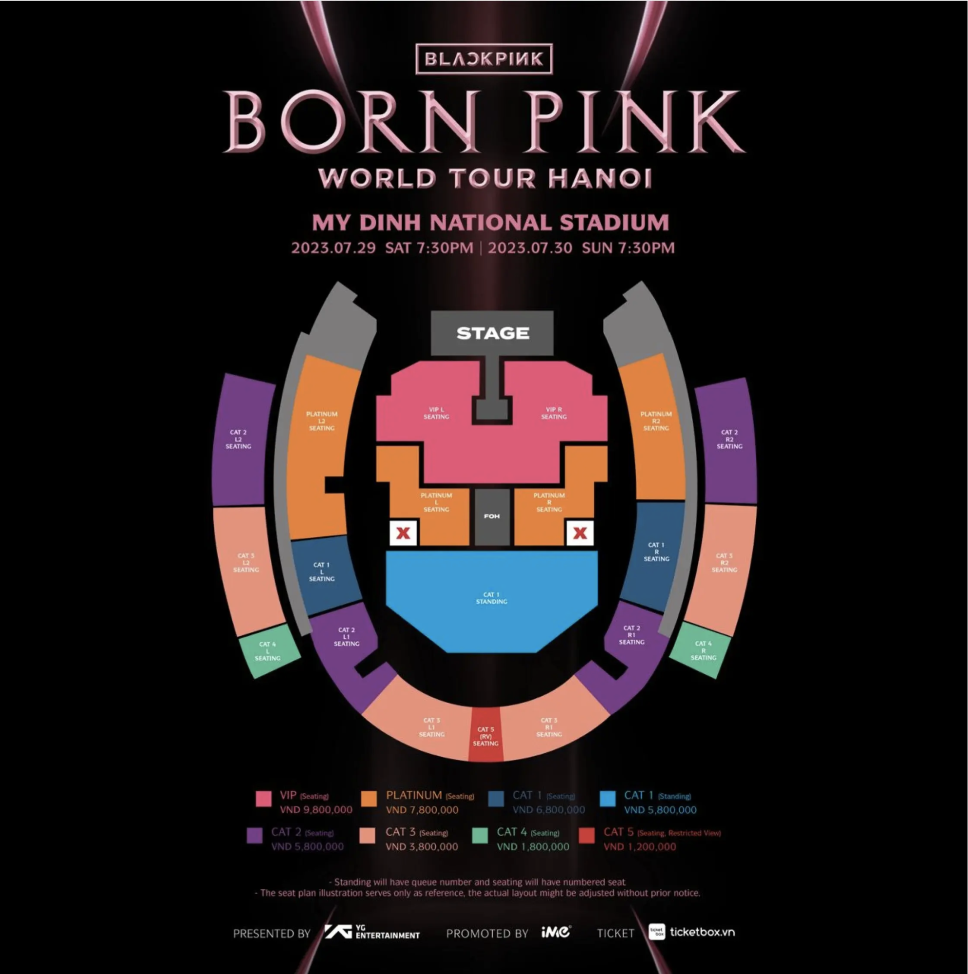 Cách săn vé và các quy định concert BLACKPINK tại Việt Nam: Giờ mua vé 2 đêm khác nhau, lightstick giả sẽ bị cấm  - Ảnh 2.