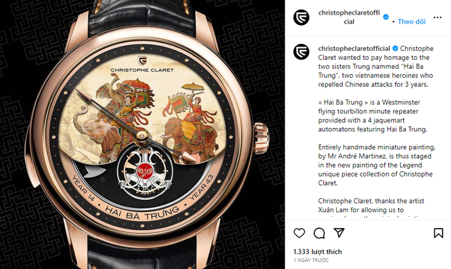 Hãng đồng hồ xa xỉ Thụy Sĩ thừa nhận sử dụng tranh của họa sĩ Việt Nam - Ảnh 2.
