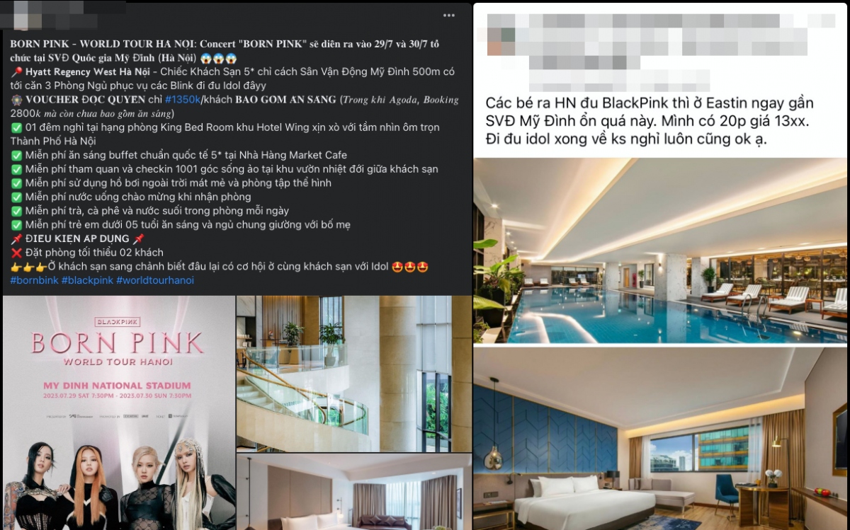 Lo ngại lừa đảo voucher khách sạn gia tăng trước show BLACKPINK - Ảnh 1.