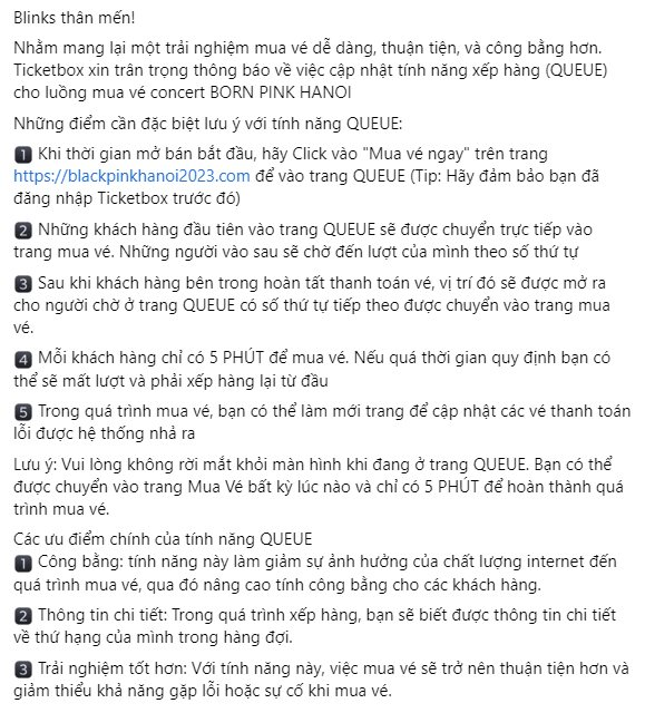 Vừa mở bán, lượng người xếp hàng mua vé concert BlackPink vượt quá 100.000 người, gấp nhiều lần số lượng vé của BTC - Ảnh 3. Vừa mở bán, lượng người xếp hàng mua vé concert BlackPink vượt quá 100.000 người, gấp nhiều lần số lượng vé của BTC - Ảnh 3.