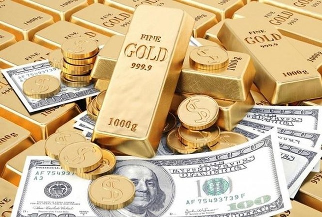 Giá vàng tiếp tục giảm, USD chững đà tăng - Ảnh 1.