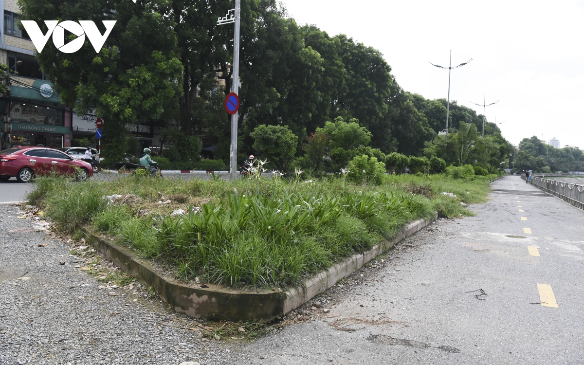 Đường đi bộ gần 65 tỷ đồng ở Hà Nội hoang tàn và ngập rác thải - Ảnh 2.