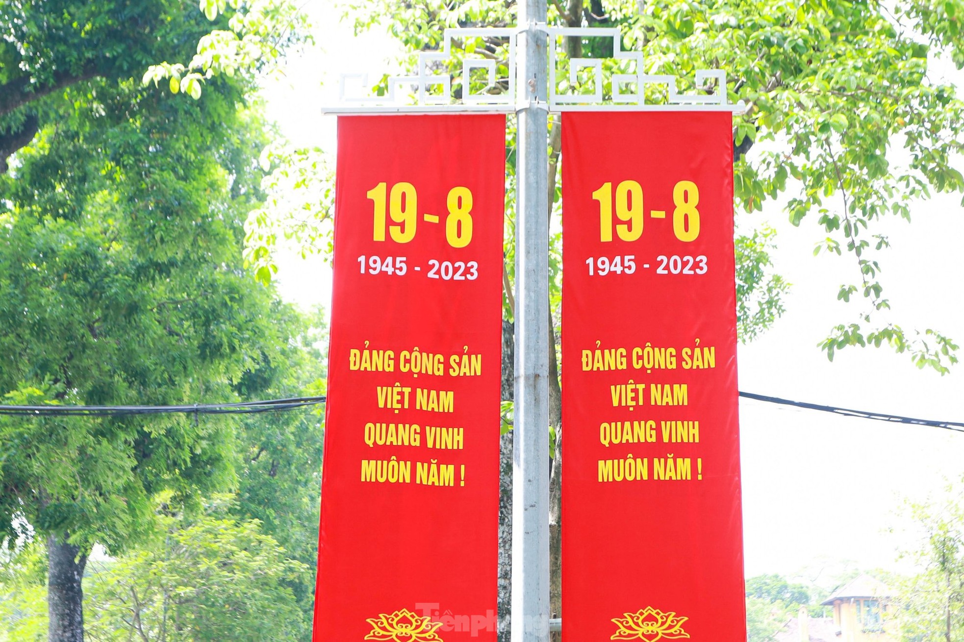 Nhiều tuyến phố Thủ đô rợp sắc cờ hoa chào mừng Quốc khánh 2/9 - Ảnh 7.