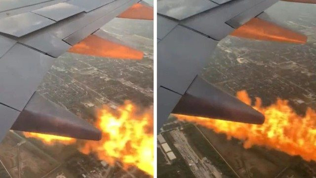 Động cơ máy bay Boeing 737 “phun ra lửa” giữa không trung, hành khách hoảng loạn - Ảnh 1.