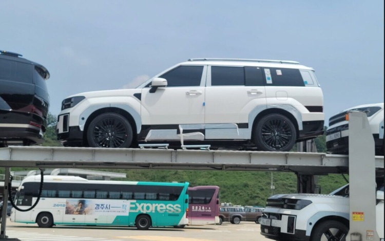 Hyundai Santa Fe mới lộ diện trên đường vận chuyển, khách Việt thêm sốt sắng chờ ngày được nhìn thực tế - Ảnh 6.