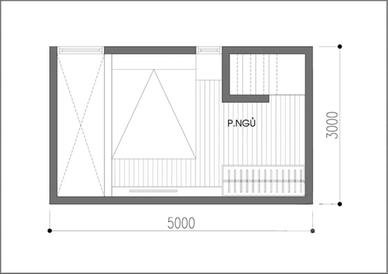 Thiết kế và bố trí nội thất ngôi nhà 15m2 đầy đủ chức năng - Ảnh 3.