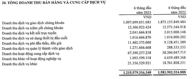 Thu hơn nghìn tỷ từ giao dịch chứng khoán, Sở Giao dịch Chứng khoán Việt Nam (VNX) báo lãi nửa đầu năm 2023 sụt giảm 38% so với cùng kỳ - Ảnh 1.