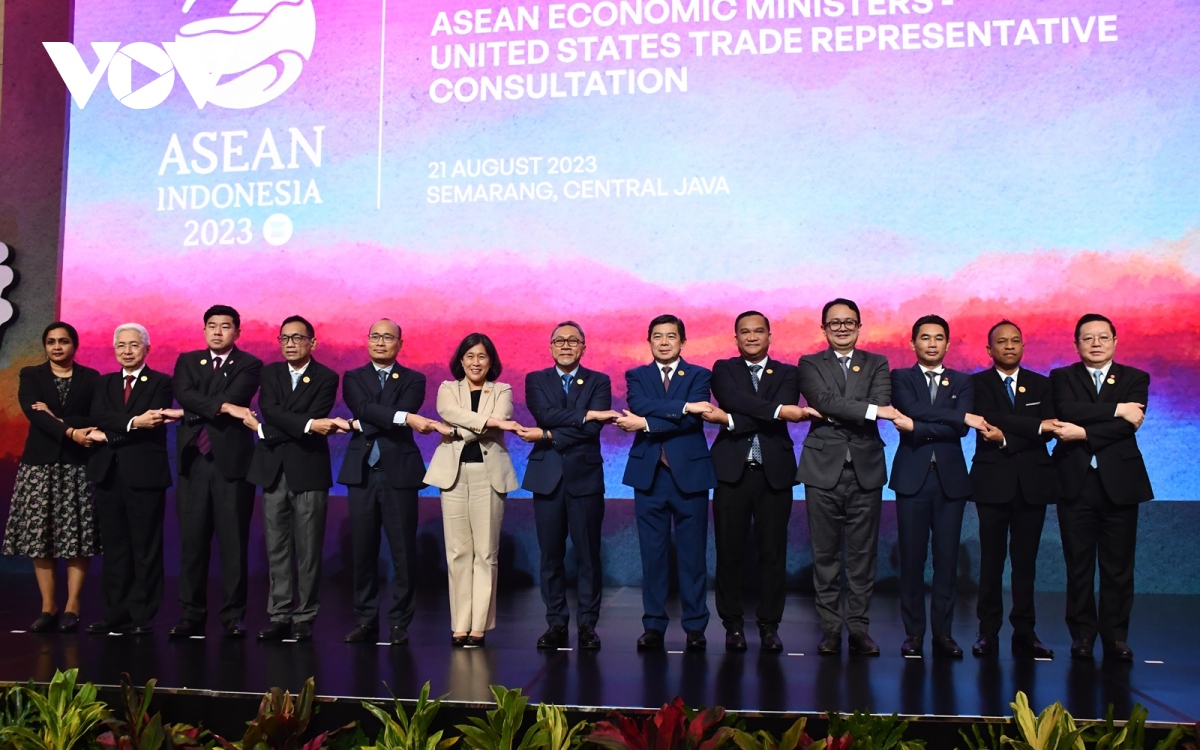 Mỹ-ASEAN cam kết hợp tác kinh tế mạnh mẽ hơn để đối phó thách thức toàn cầu - Ảnh 1.