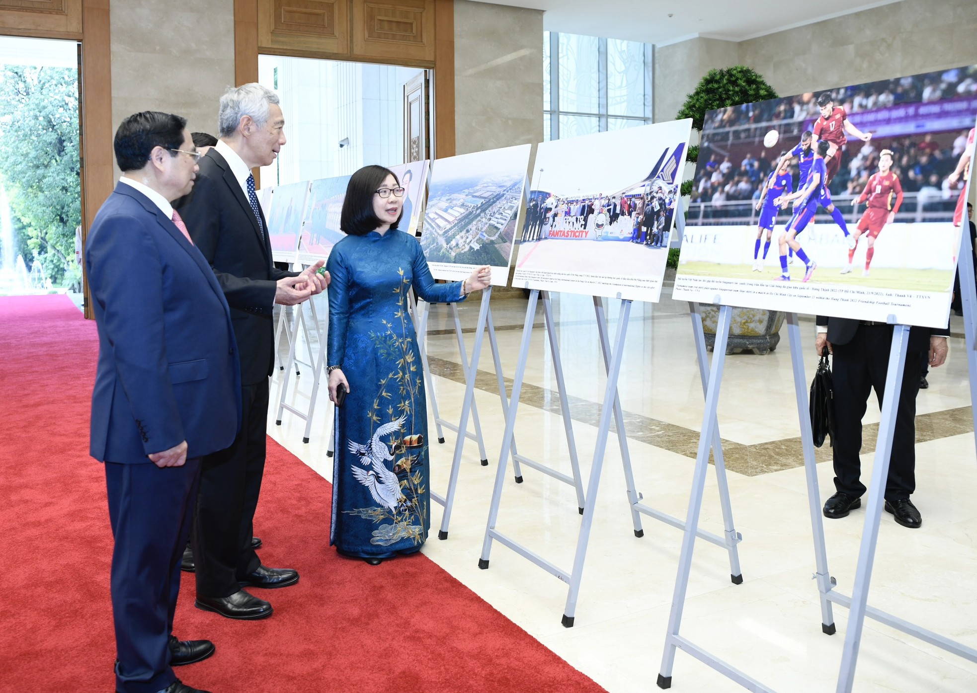 Thủ tướng Phạm Minh Chính chủ trì lễ đón Thủ tướng Singapore Lý Hiển Long - Ảnh 9.
