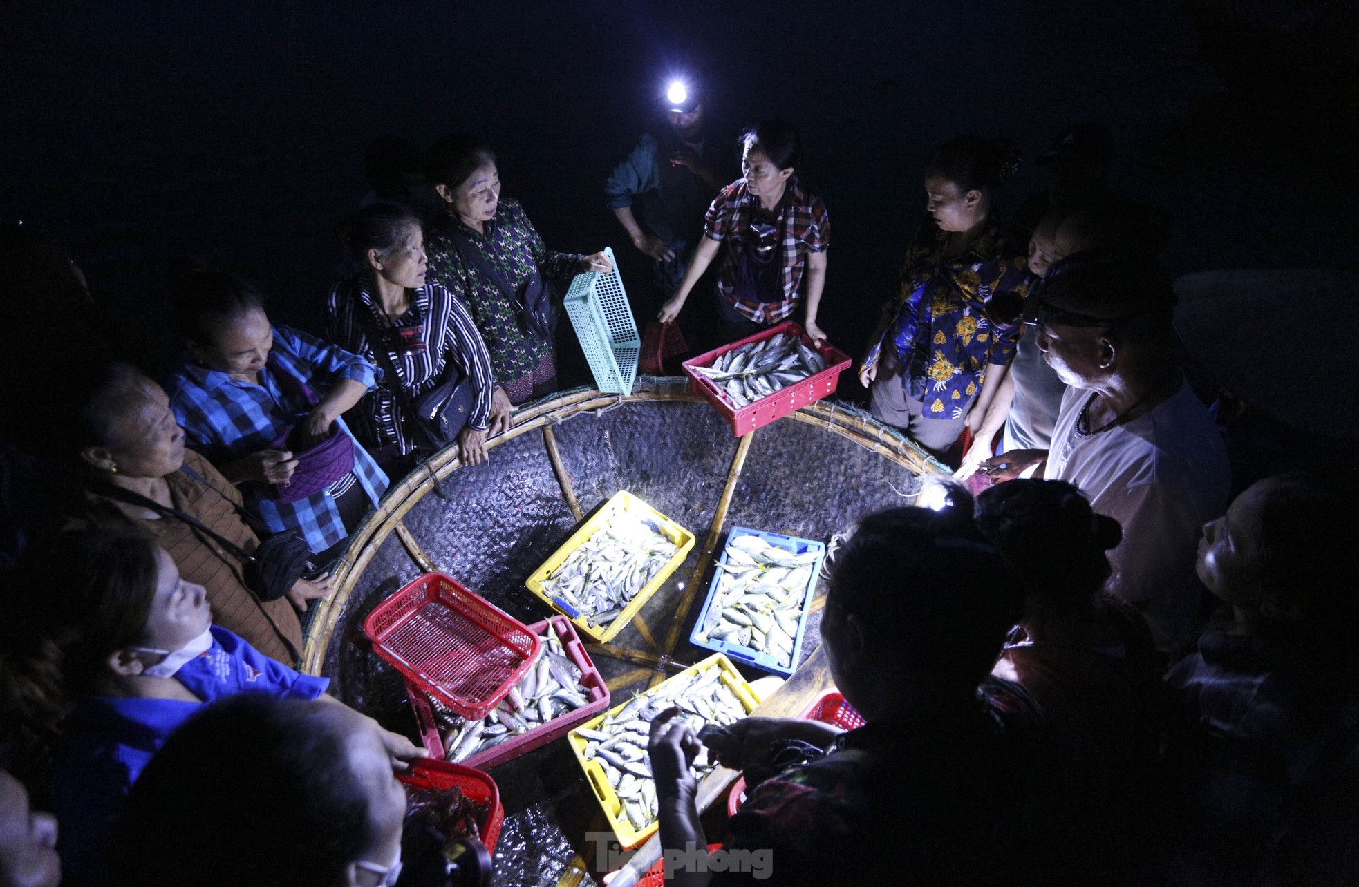 Soi đèn đi chợ hải sản đặc biệt ở Hà Tĩnh lúc tờ mờ sáng - Ảnh 7.