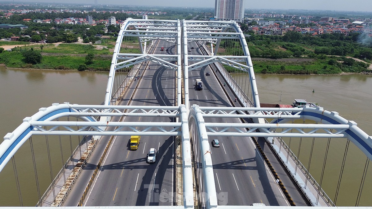 Mục sở thị cây cầu vòm thép nối liền huyện Đông Anh với quận Long Biên - Ảnh 7.