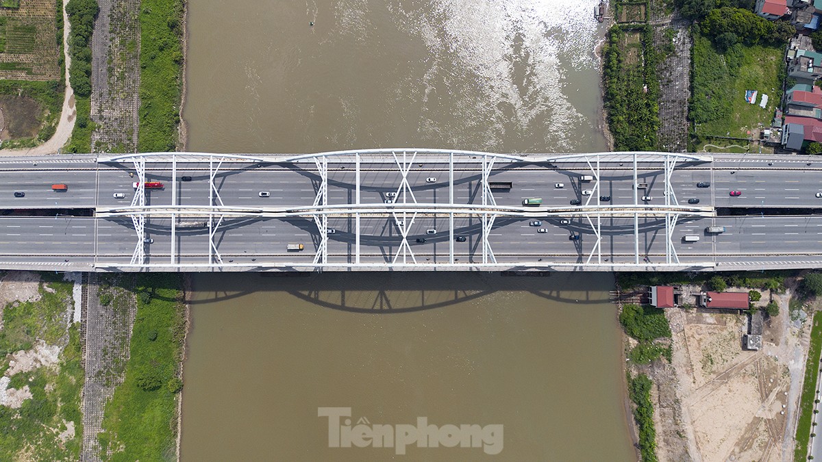 Mục sở thị cây cầu vòm thép nối liền huyện Đông Anh với quận Long Biên - Ảnh 8.