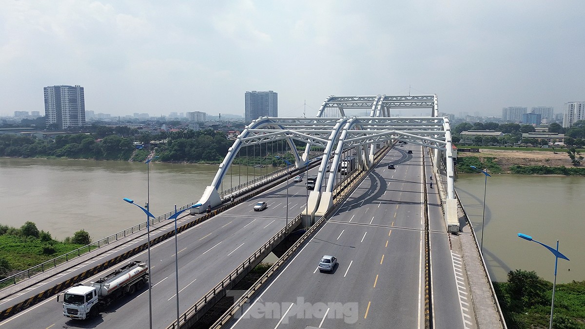 Mục sở thị cây cầu vòm thép nối liền huyện Đông Anh với quận Long Biên - Ảnh 11.