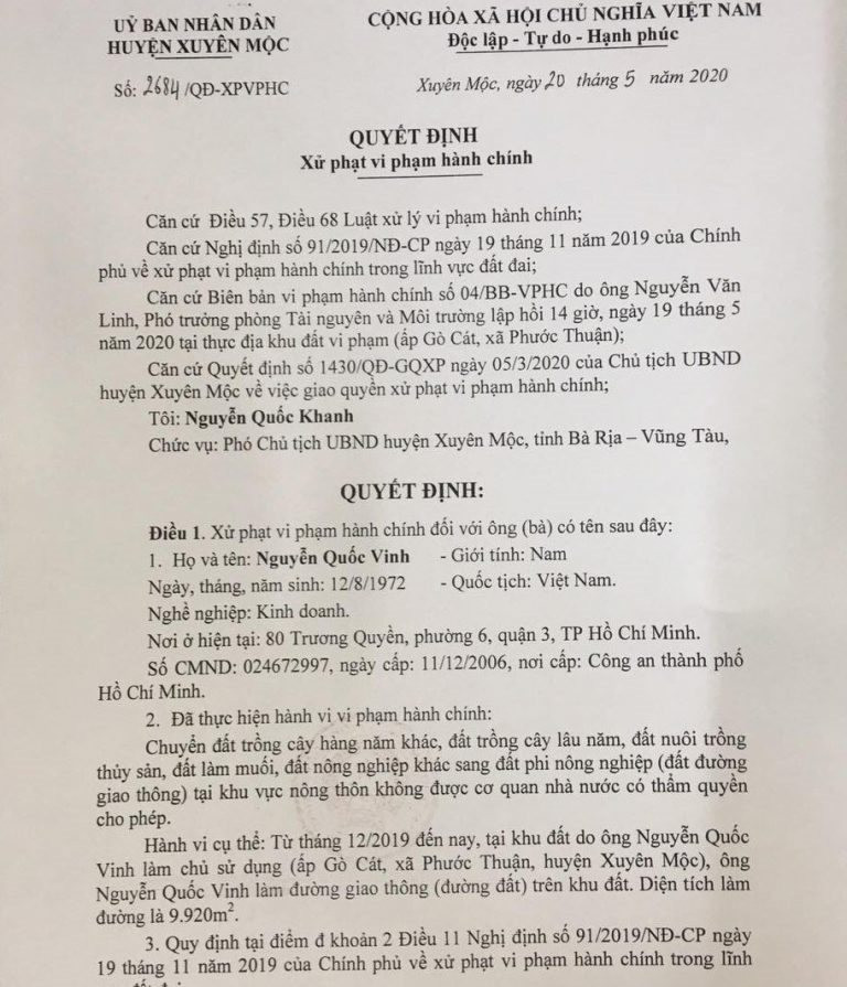 Công an tìm khách hàng mua Dự án &quot;ma&quot; 60ha Hồ Tràm Riverside - Ảnh 1.