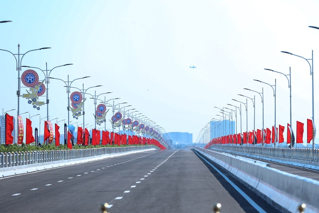 Khánh thành 2 cây cầu lớn hơn 3.000 tỷ ở Hà Nội và Vĩnh Phúc - Ảnh 2.