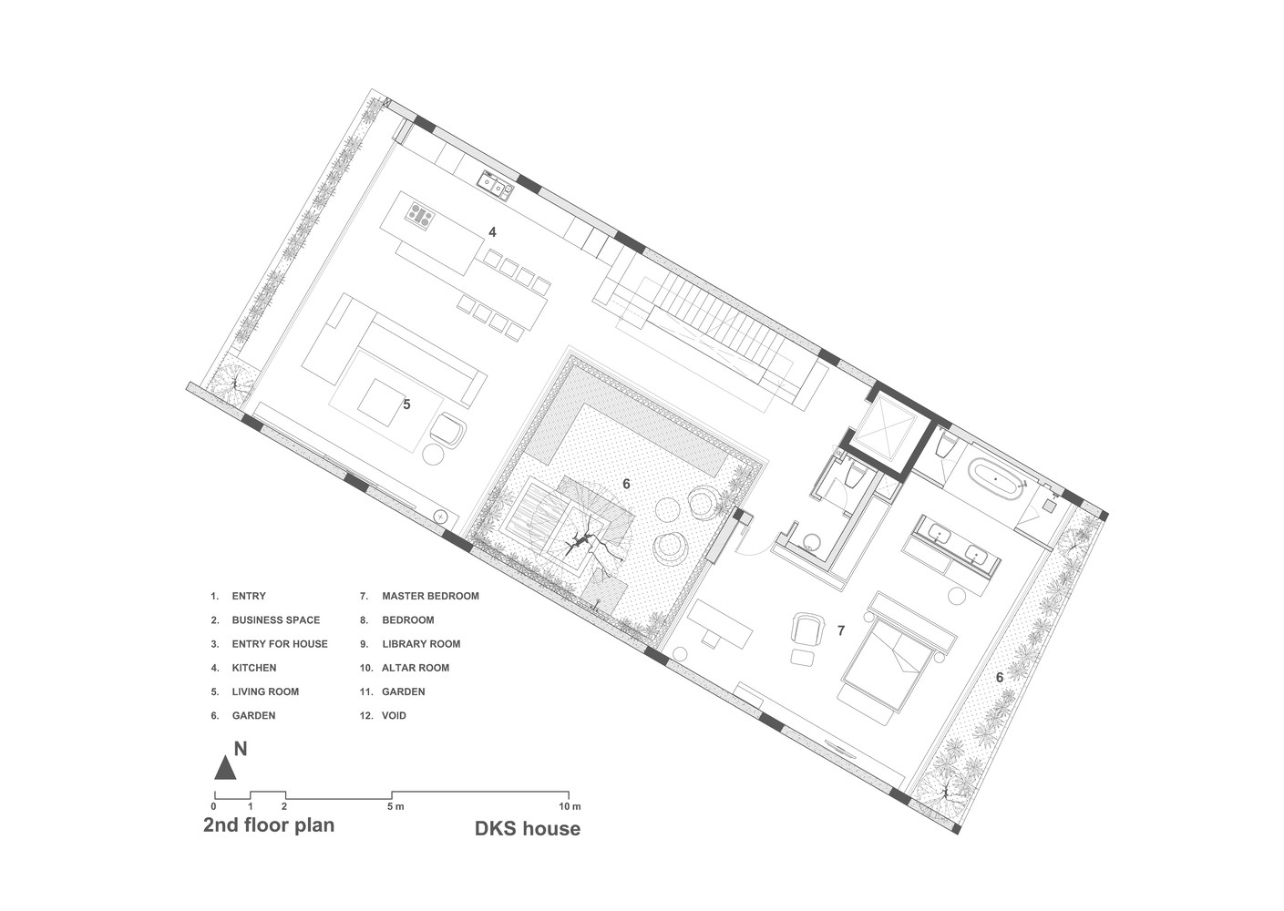 Ấn tượng ngôi nhà mặt phố thiết kế tối giản với sàn bê tông hai lớp và khu vườn nhỏ - Ảnh 3.