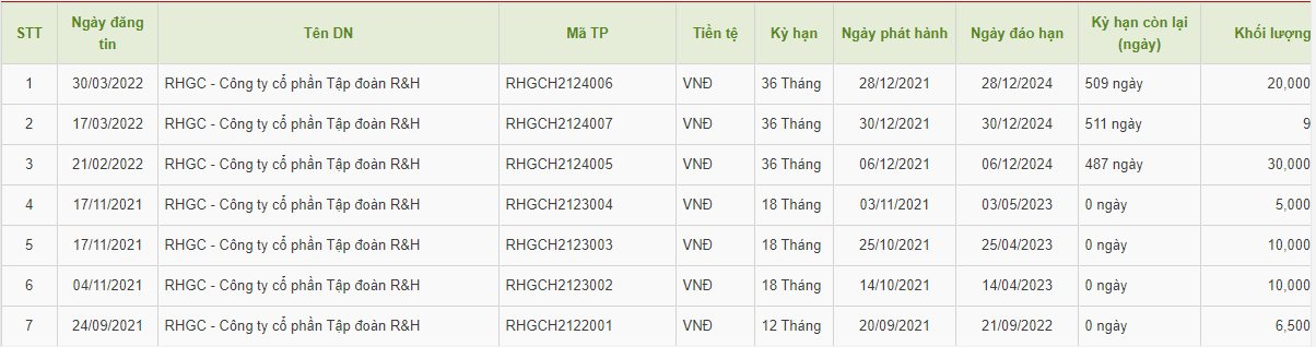 Nổi lên nhanh chóng với loạt dự án hút về hơn 8.000 tỷ trái phiếu, R&H công bố mức lỗ gây bất ngờ - Ảnh 3. Nổi lên nhanh chóng với loạt dự án hút về hơn 8.000 tỷ trái phiếu, R&H công bố mức lỗ gây bất ngờ - Ảnh 3.
