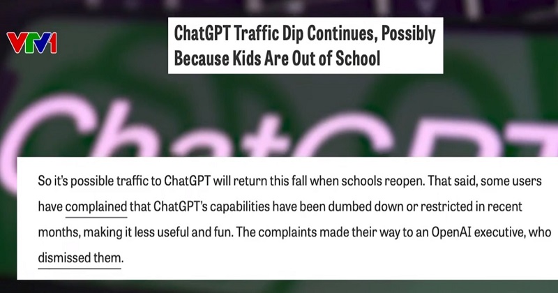 ChatGPT sụt giảm lưu lượng người dùng - Ảnh 1.