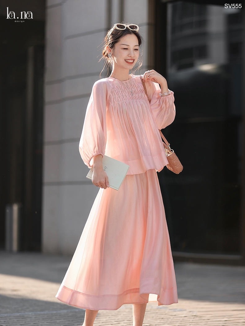 Lịch sử giá Váy xòe màu hồng phấn v1031 cập nhật 3/2024 - Mua Thông Minh
