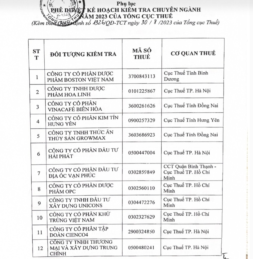 Hải Phát, Sơn Kim... vào danh sách 42 DN bị kiểm tra chuyên ngành của Tổng cục Thuế - Ảnh 1.