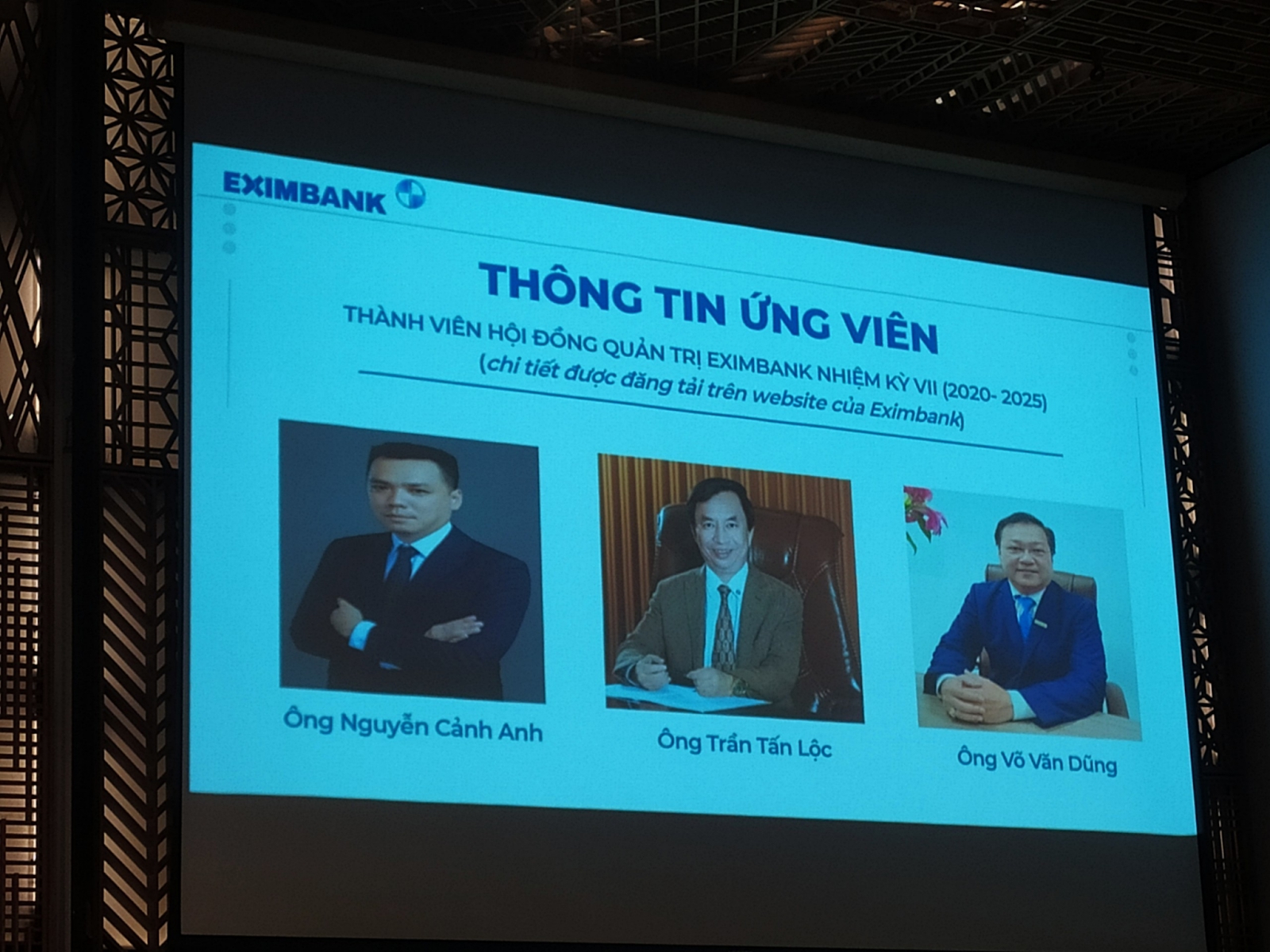 Eximbank tổ chức đại hội cổ đông bất thường, ông Võ Văn Dũng rút khỏi danh sách ứng cử vào HĐQT - Ảnh 1.