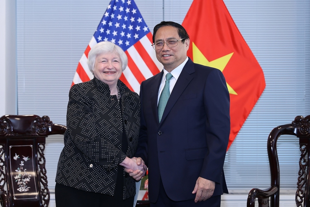 Bộ trưởng Tài chính Hoa Kỳ: Hợp tác với Việt Nam để tăng tự cường của chuỗi cung ứng - Ảnh 1.