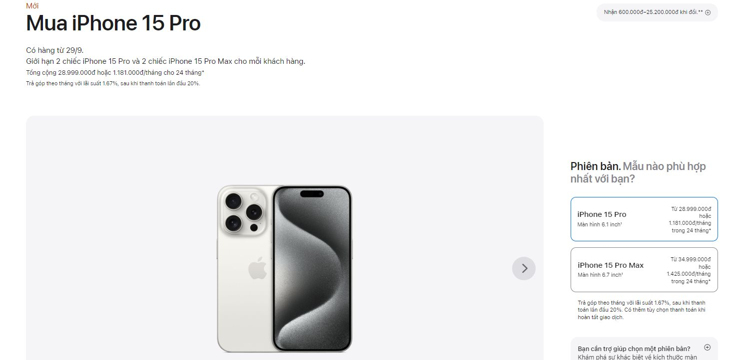 iPhone 15 series chính thức mở đặt trước, các hệ thống bán lẻ tại Việt Nam lại lao vào 'cuộc chiến giá rẻ' - Ảnh 2.